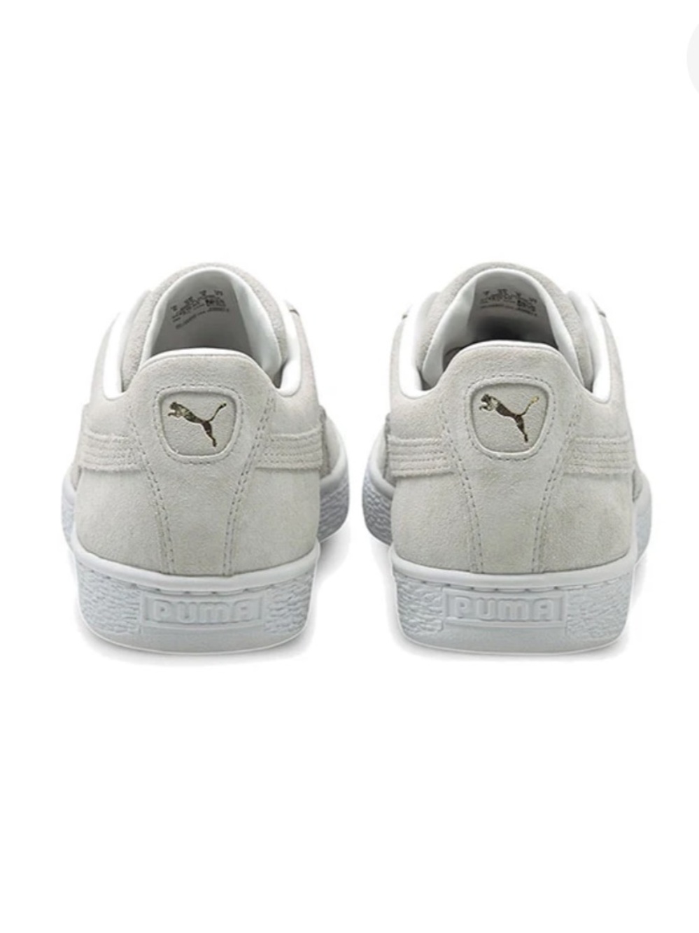 Puma Men’s Suede Sneaker in Light Gray Green Tongue  7.5 374915-03 classic - Picture 6 of 7